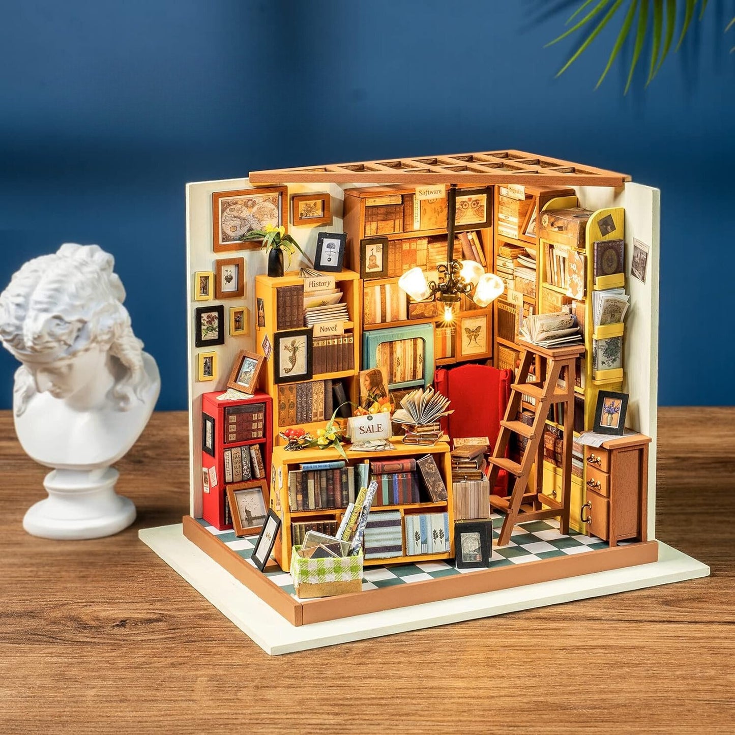 Sam's Study Library DIY Miniature House Kit - DIYative™