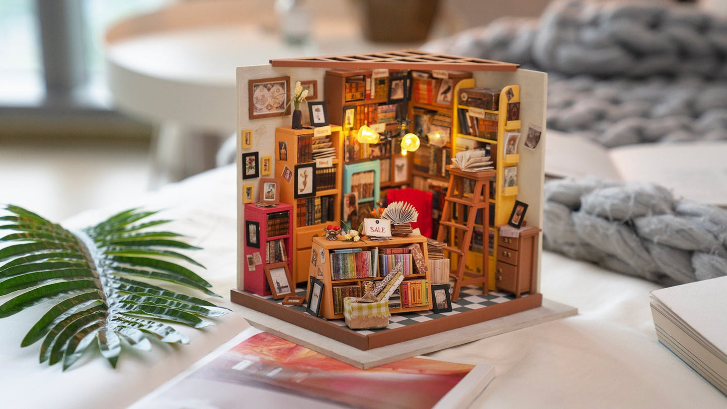 Sam's Study Library DIY Miniature House Kit - DIYative™