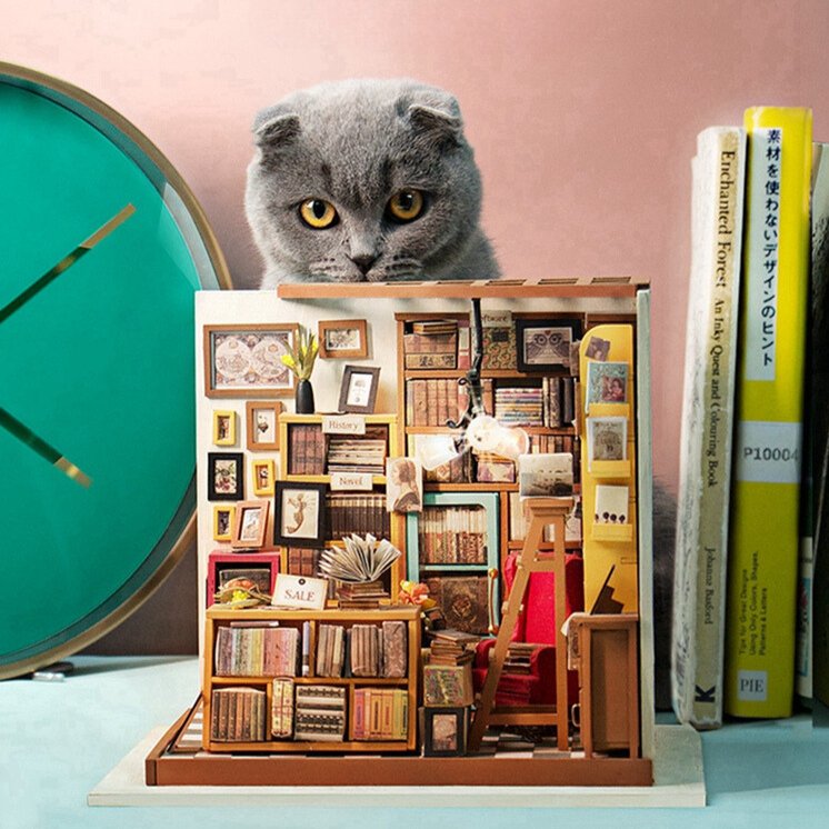 Sam's Study Library DIY Miniature House Kit - DIYative™