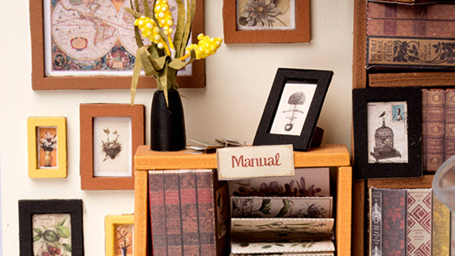 Sam's Study Library DIY Miniature House Kit - DIYative™