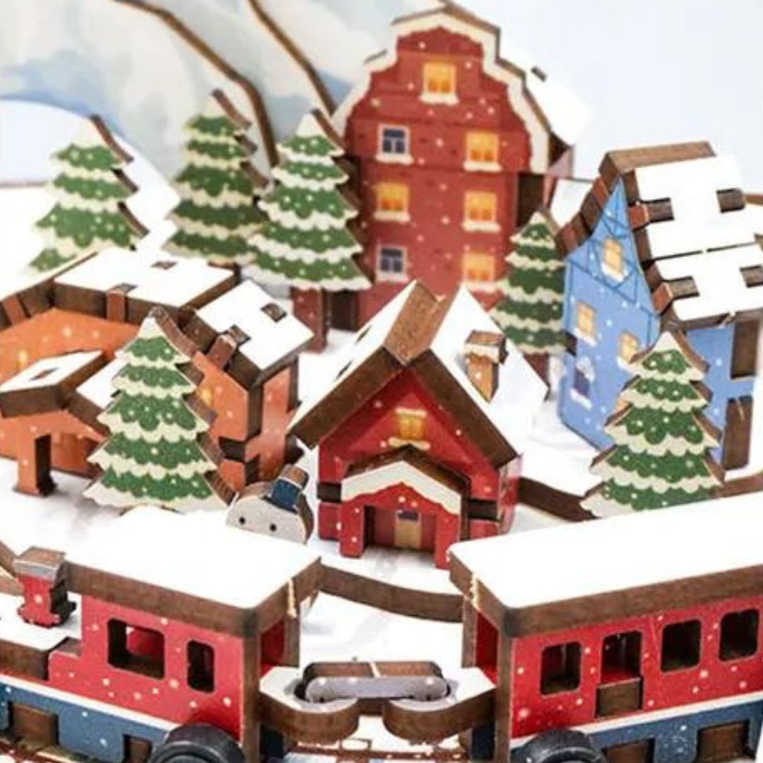 Snowy Town DIY Music Box - DIYative™
