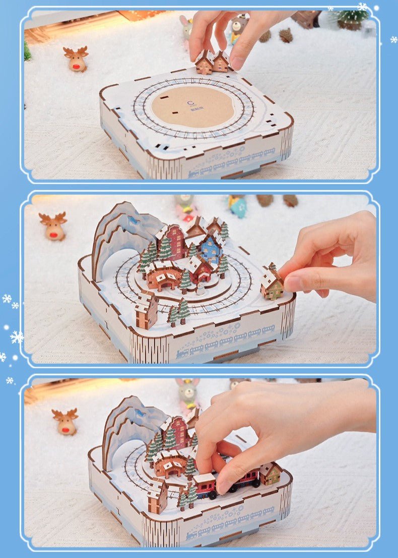 Snowy Town DIY Music Box - DIYative™