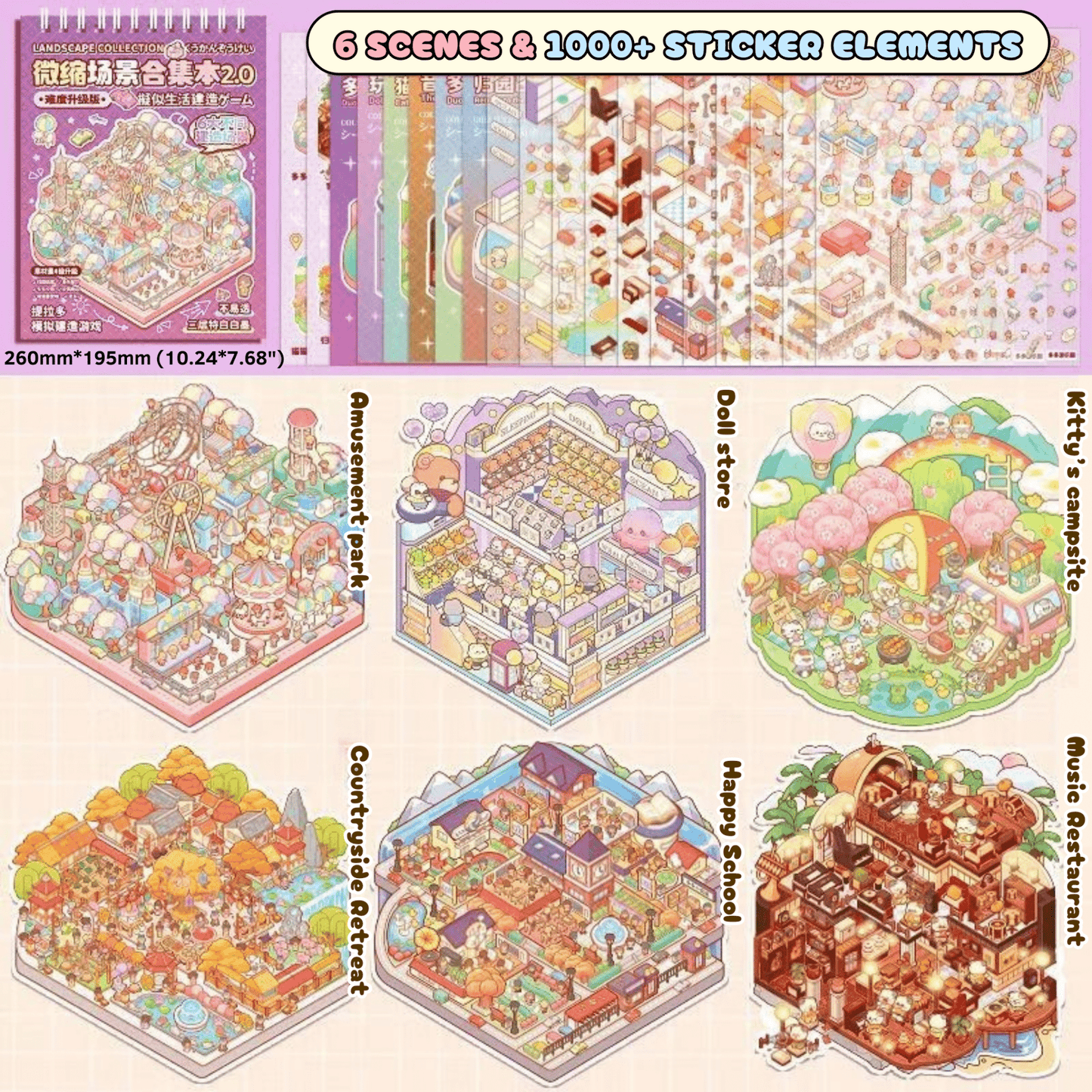 Sticker Booklet - Stick n’ Scene 3D DIY Scene Stickers Therapy - DIYative™