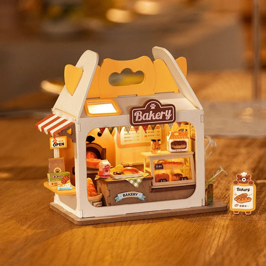 Teddy's Bread Box - Food Box Shop DIY Miniature House Kit - DIYative™