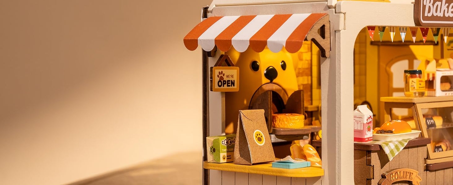 Teddy's Bread Box - Food Box Shop DIY Miniature House Kit - DIYative™