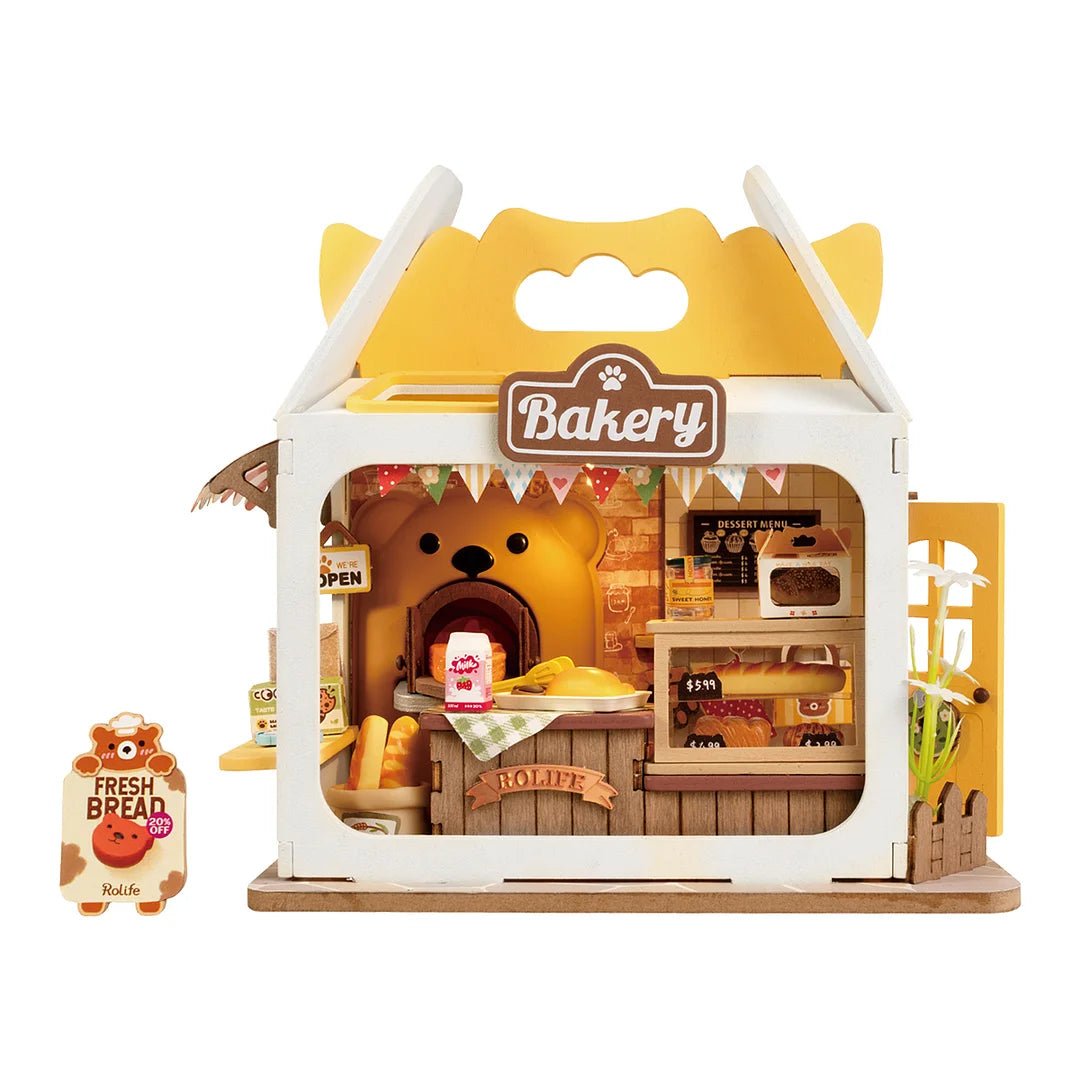 Teddy's Bread Box - Food Box Shop DIY Miniature House Kit - DIYative™
