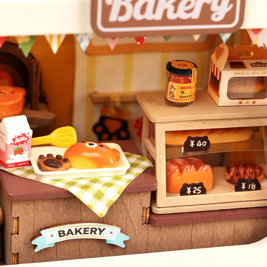 Teddy's Bread Box - Food Box Shop DIY Miniature House Kit - DIYative™