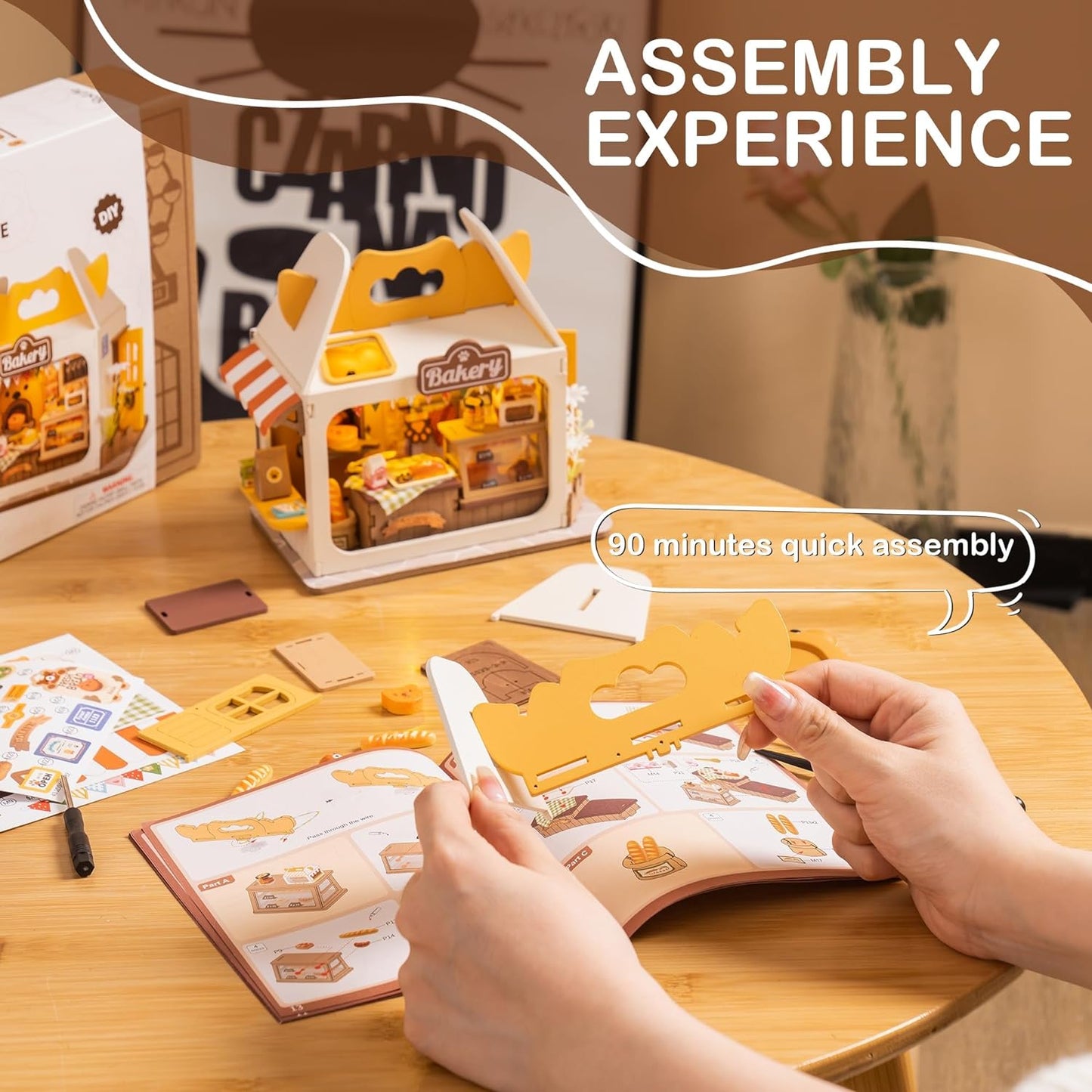 Teddy's Bread Box - Food Box Shop DIY Miniature House Kit - DIYative™