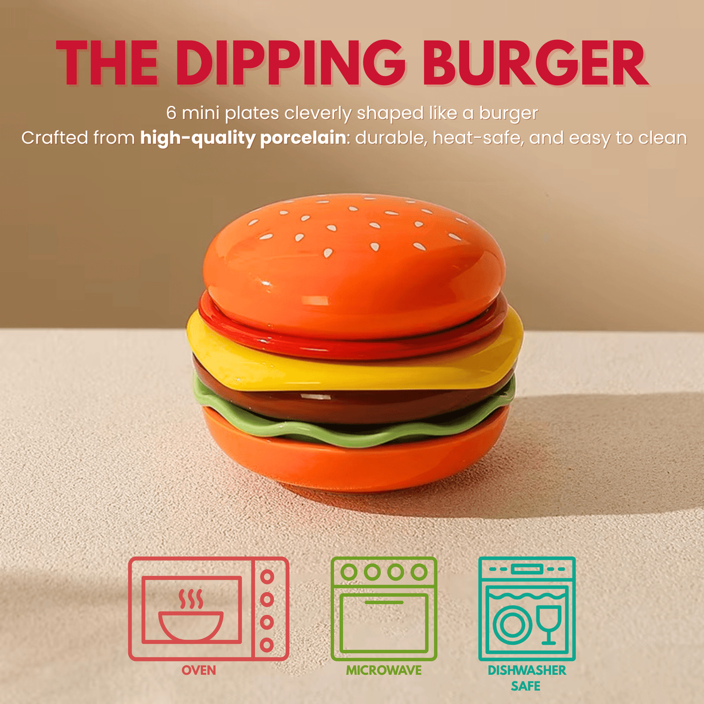 The Burger Stack Collection: Playful Ceramic Sets That Stack into a Perfect Burger - DIYative™