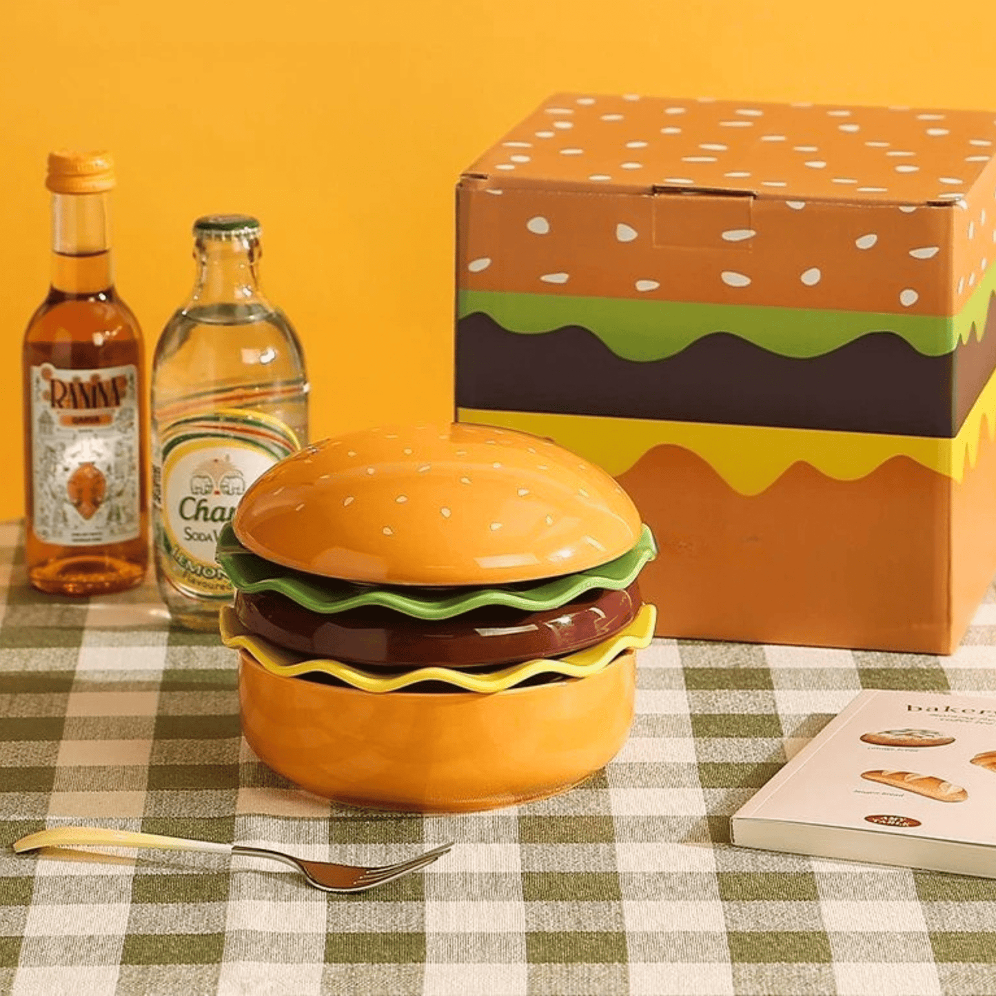 The Burger Stack Collection: Playful Ceramic Sets That Stack into a Perfect Burger - DIYative™