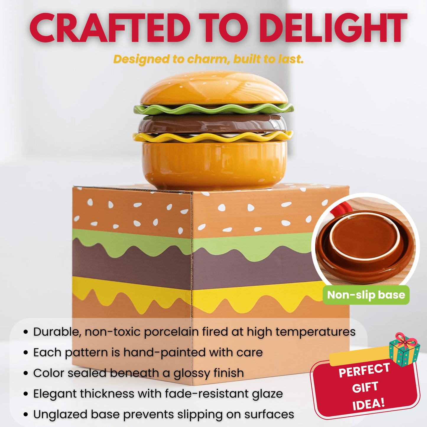 The Burger Stack Collection: Playful Ceramic Sets That Stack into a Perfect Burger - DIYative™