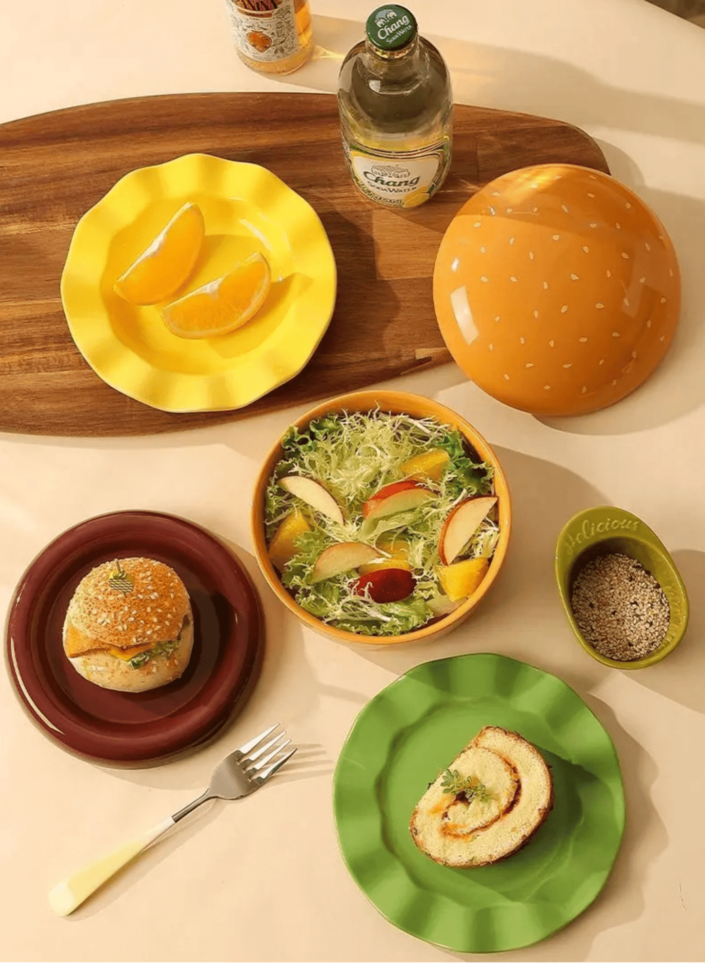 The Burger Stack Collection: Playful Ceramic Sets That Stack into a Perfect Burger - DIYative™