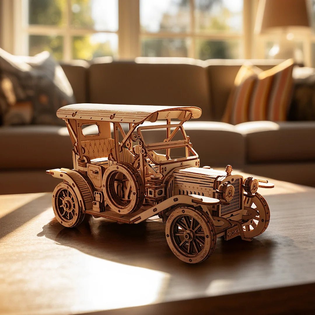 Vintage Retro Car 3D Wooden Puzzle - DIYative™