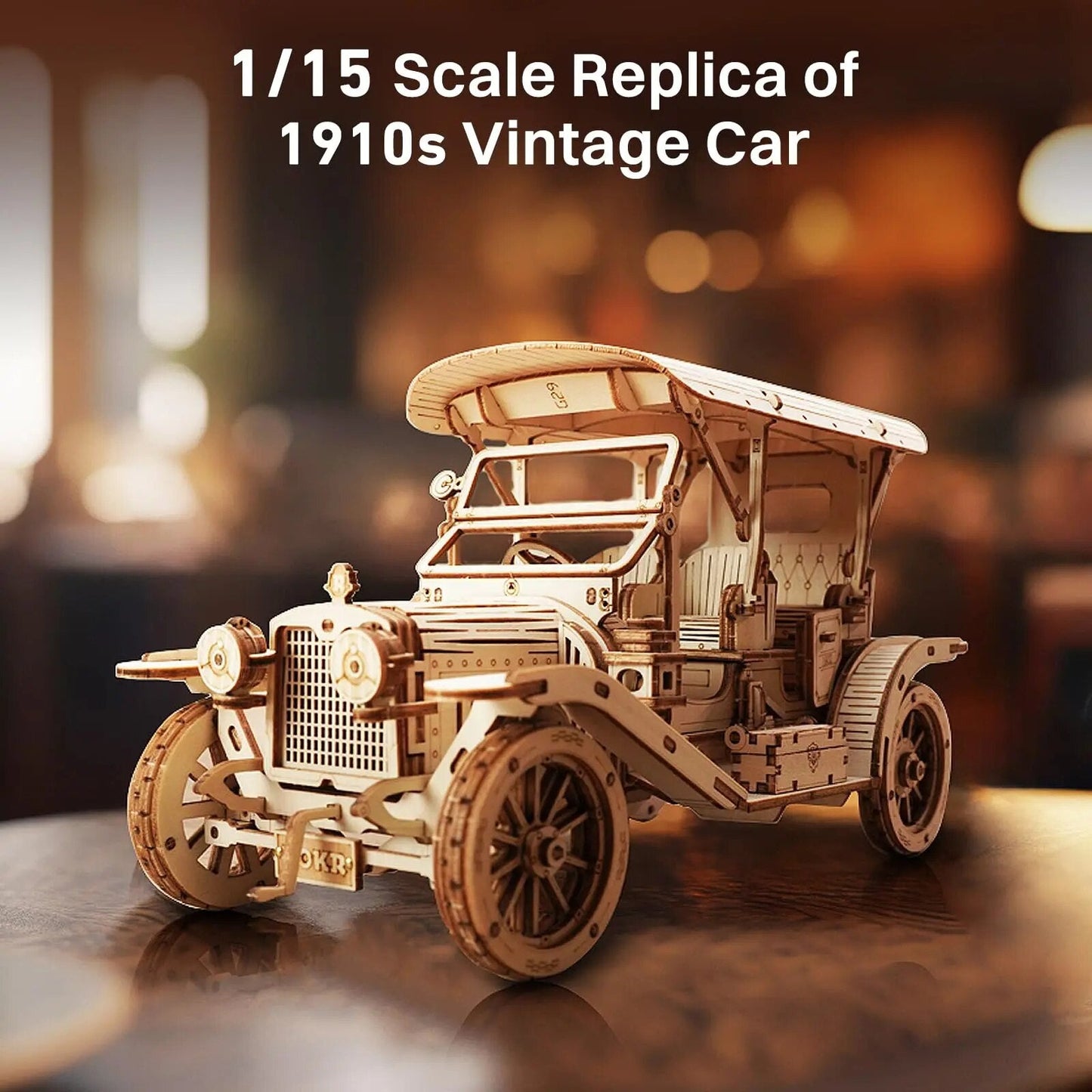 Vintage Retro Car 3D Wooden Puzzle - DIYative™