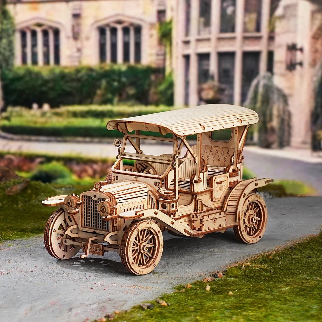 Vintage Retro Car 3D Wooden Puzzle - DIYative™