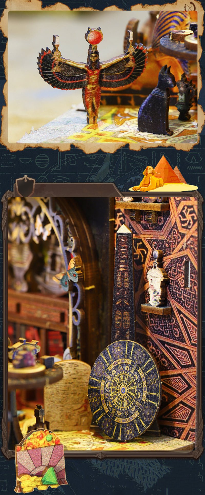 Ancient Egyptian Palace DIY Book Nook - DIYative™