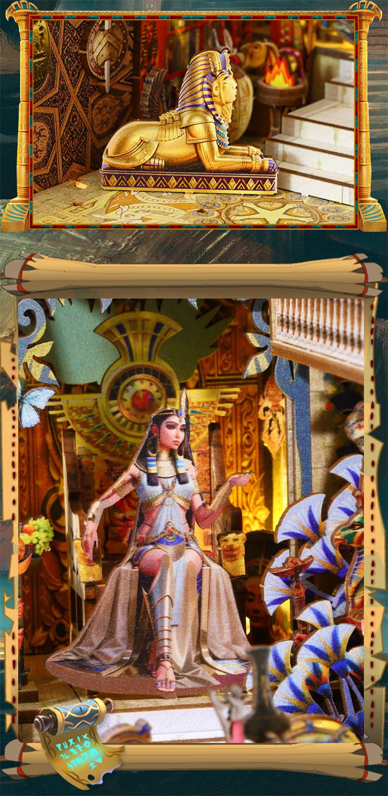 Ancient Egyptian Palace DIY Book Nook - DIYative™