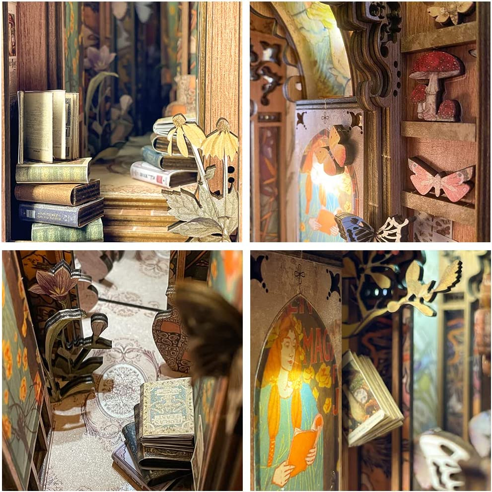Butterfly Of Unknown Lands Book Nook 3D Wooden Puzzle - DIYative™