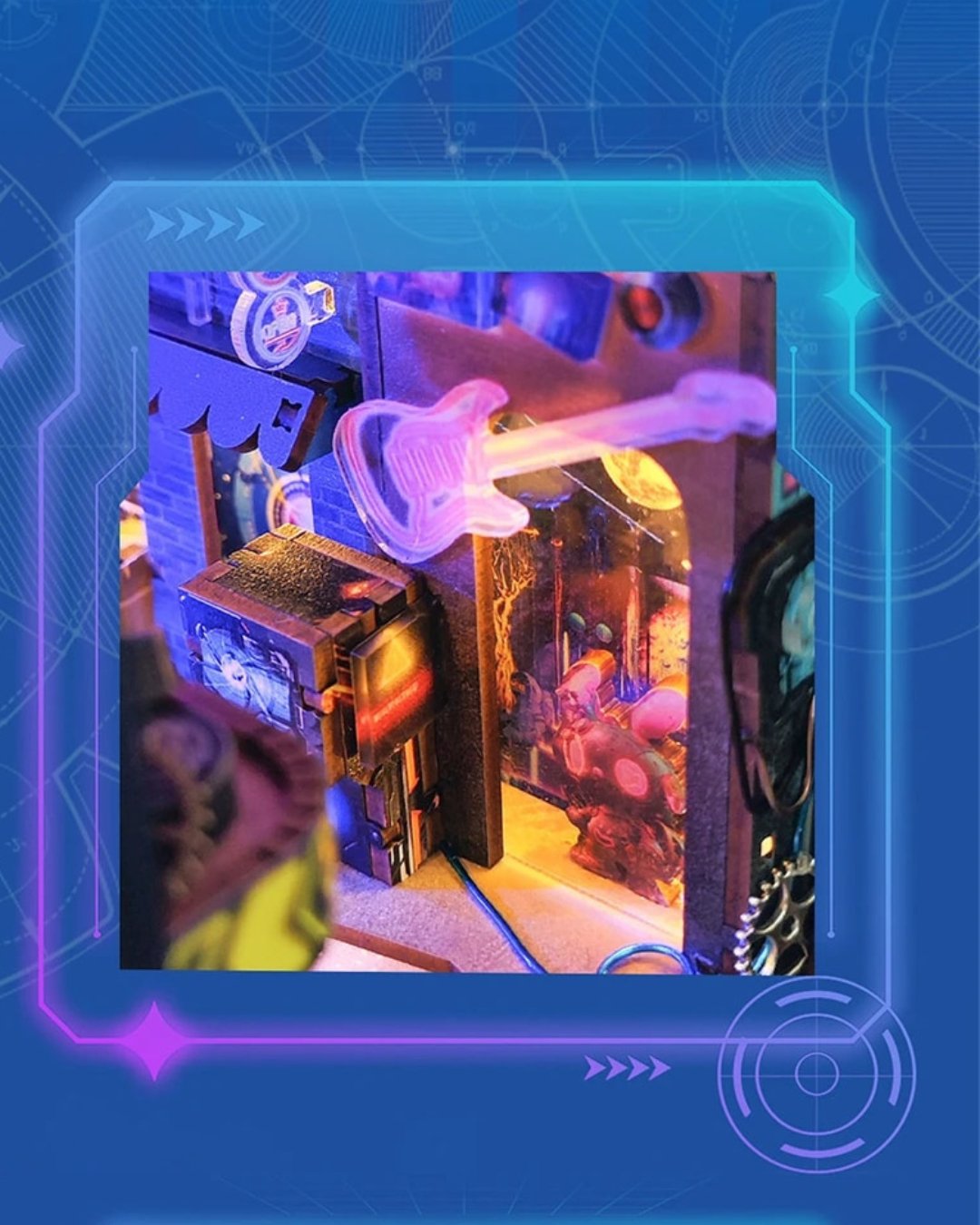 Cyberpunk City DIY Book Nook Kit - DIYative™