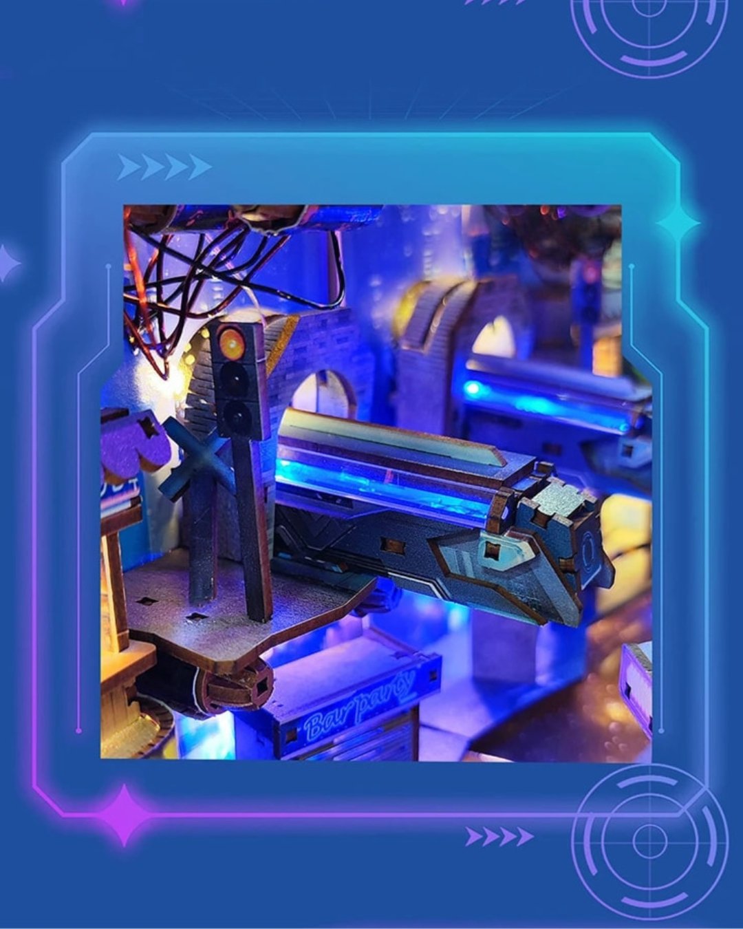 Cyberpunk City DIY Book Nook Kit - DIYative™