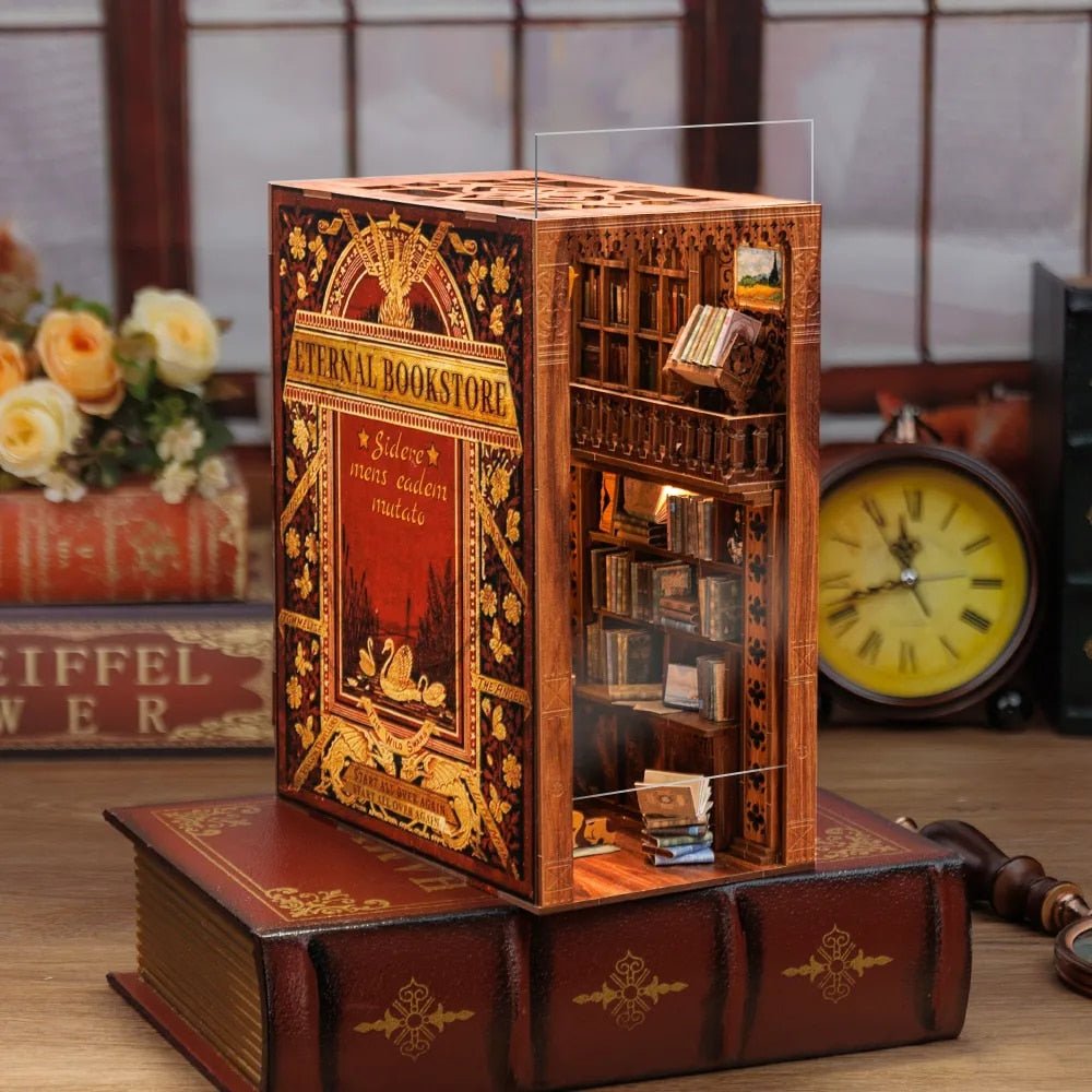 Eternal Bookstore DIY Book Nook Wooden Puzzle - DIYative™