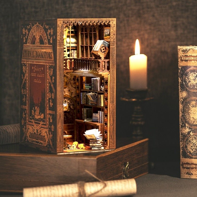 Eternal Bookstore DIY Book Nook Wooden Puzzle - DIYative™