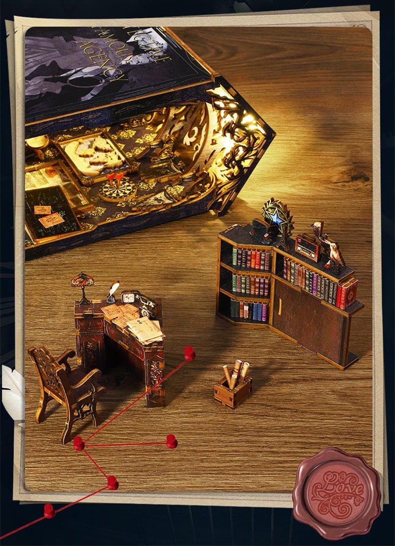 Famous Detective Agency Book Nook Kit - DIYative™