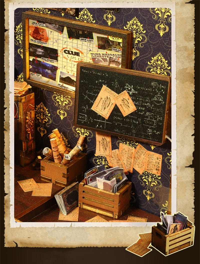 Famous Detective Agency Book Nook Kit - DIYative™