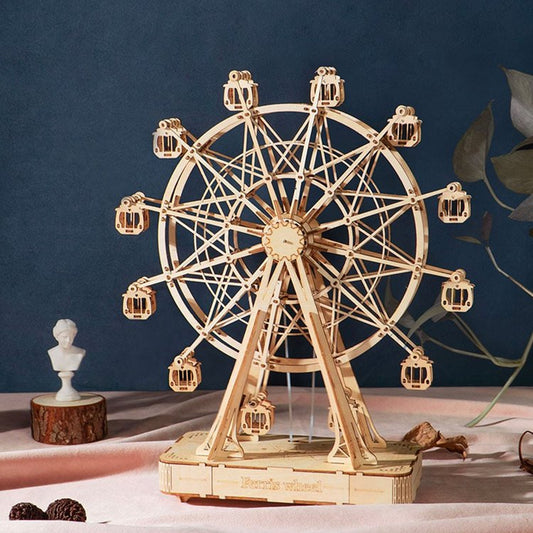 Ferris Wheel 3D Wooden Puzzle Music Box - DIYative™