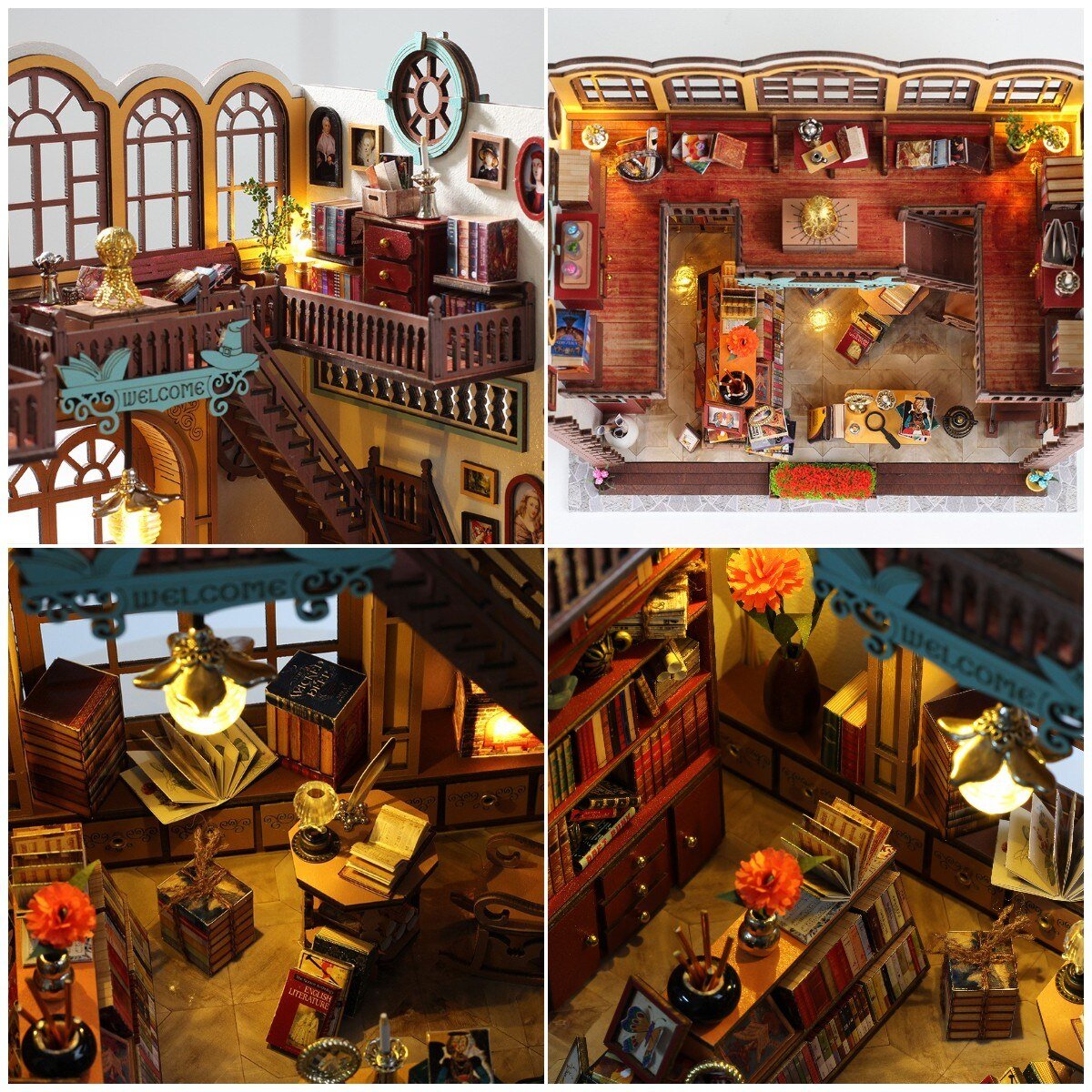 Grand Casa Magic Bookstore Book Nook - DIYative™