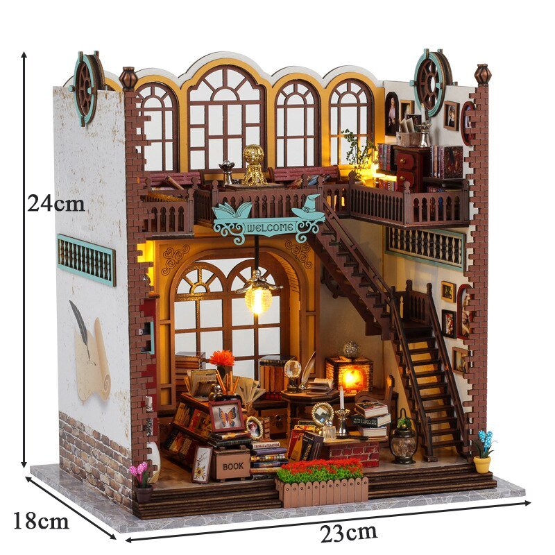 Grand Casa Magic Bookstore Book Nook - DIYative™