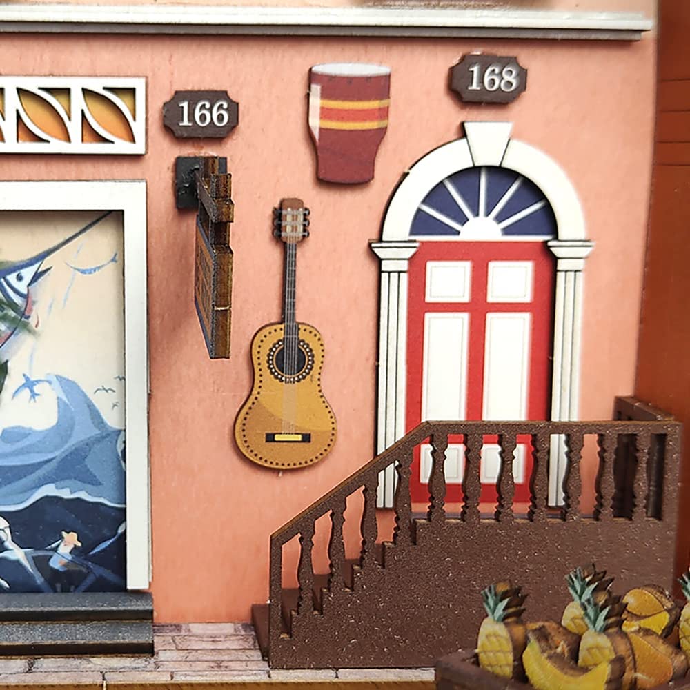 Havana Stroll Book Nook 3D Wooden Puzzle - DIYative™