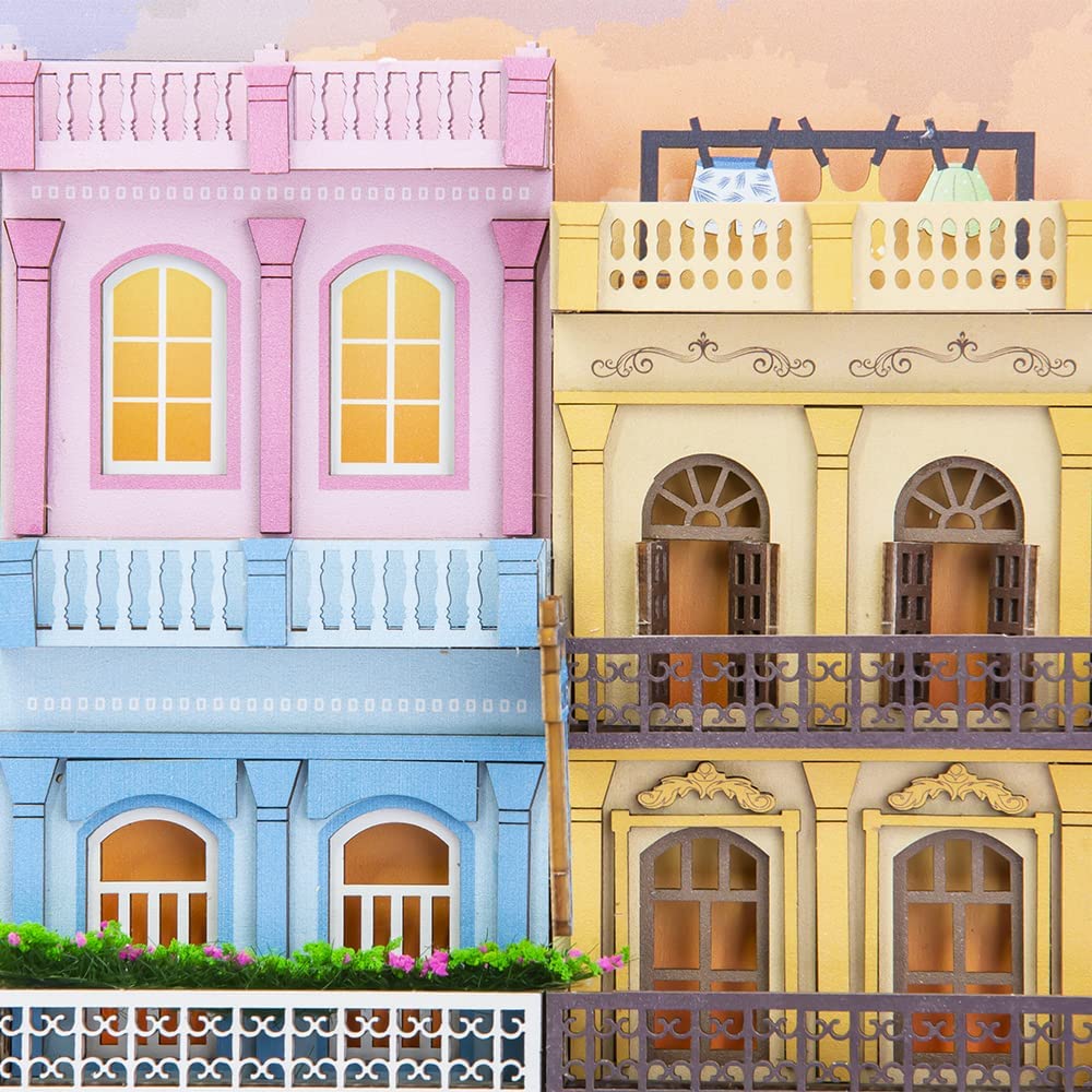 Havana Stroll Book Nook 3D Wooden Puzzle - DIYative™
