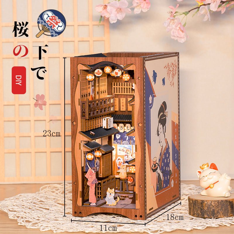 Japanese Izakaya Alley DIY Book Nook Wooden Puzzle - DIYative™