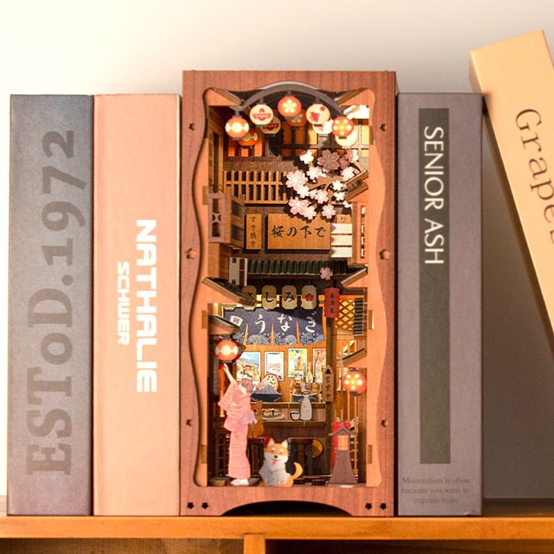 Japanese Izakaya Alley DIY Book Nook Wooden Puzzle - DIYative™