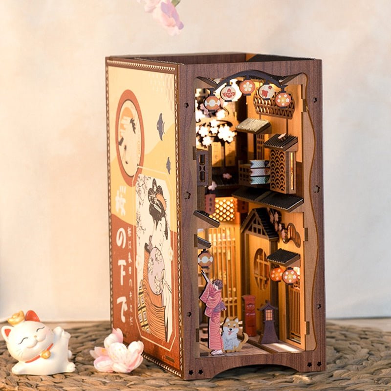 Japanese Izakaya Alley DIY Book Nook Wooden Puzzle - DIYative™
