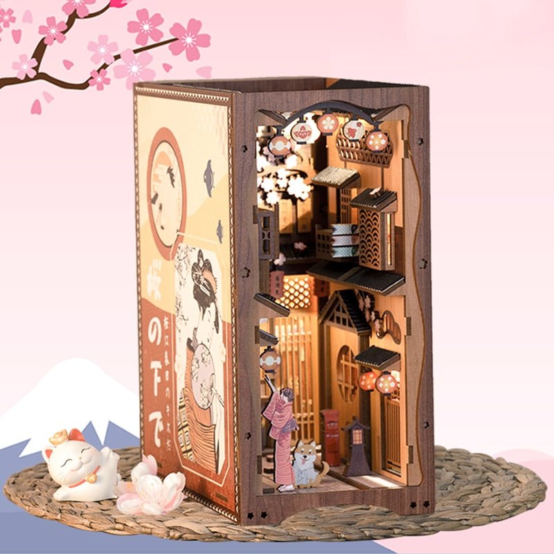 Japanese Izakaya Alley DIY Book Nook Wooden Puzzle - DIYative™