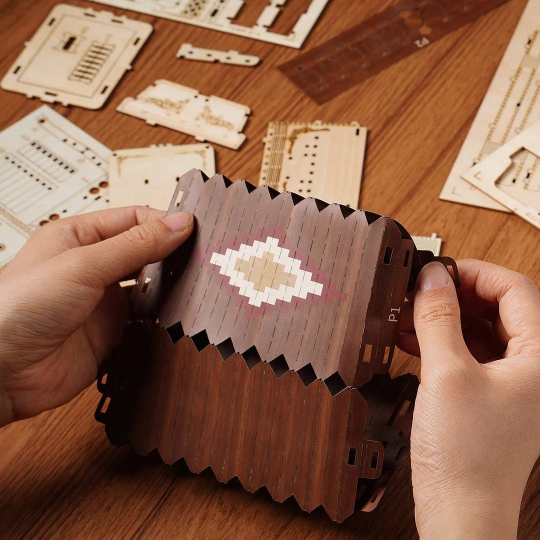 Magic Cello Mechanical Music Box & Music Instruments 3D Wooden Puzzle - DIYative™