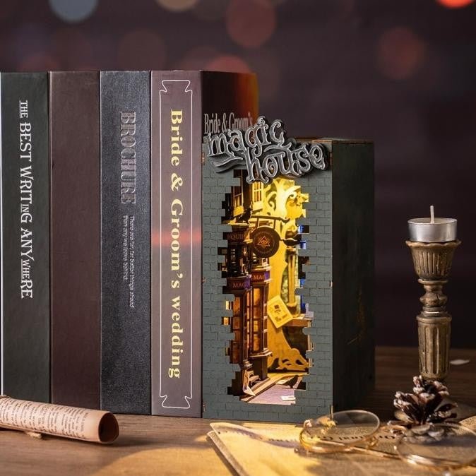 Magic House 3D Wooden DIY Book Nook - DIYative™