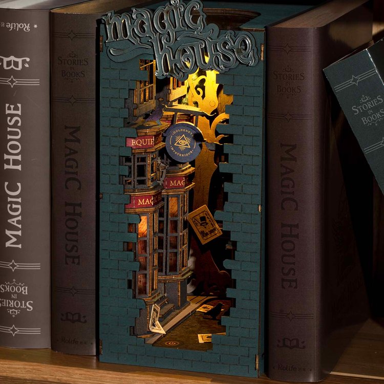 Magic House 3D Wooden DIY Book Nook - DIYative™