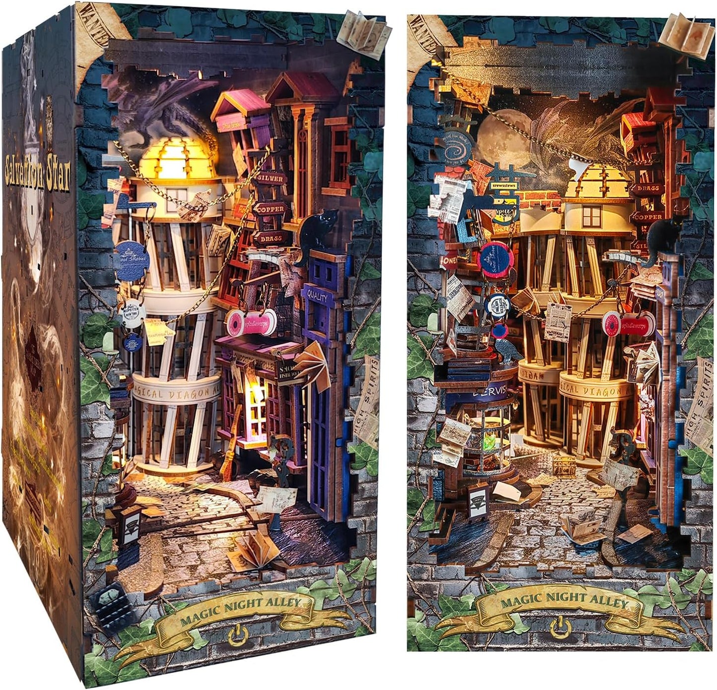 Magic Night Alley DIY Book Nook Kit - DIYative™