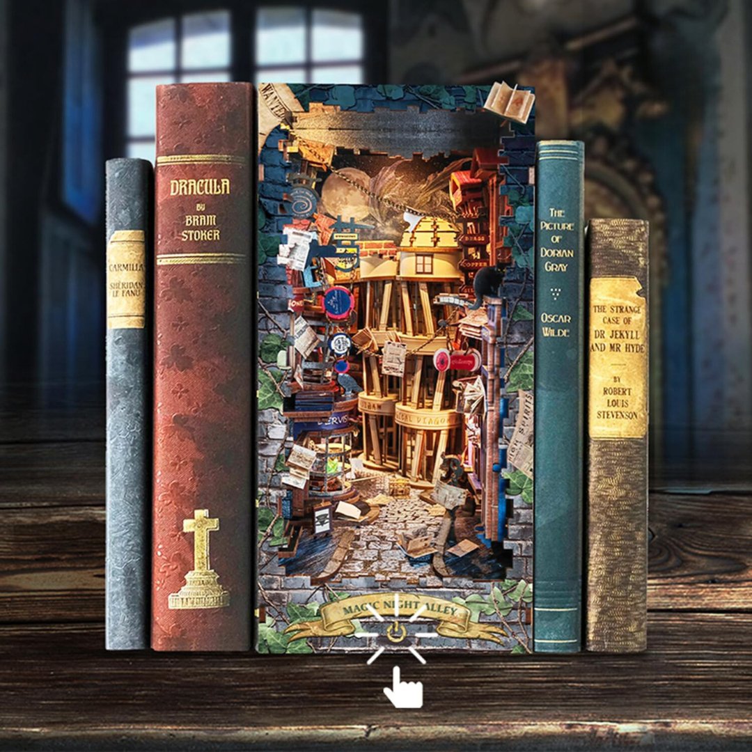Magic Night Alley DIY Book Nook Kit - DIYative™