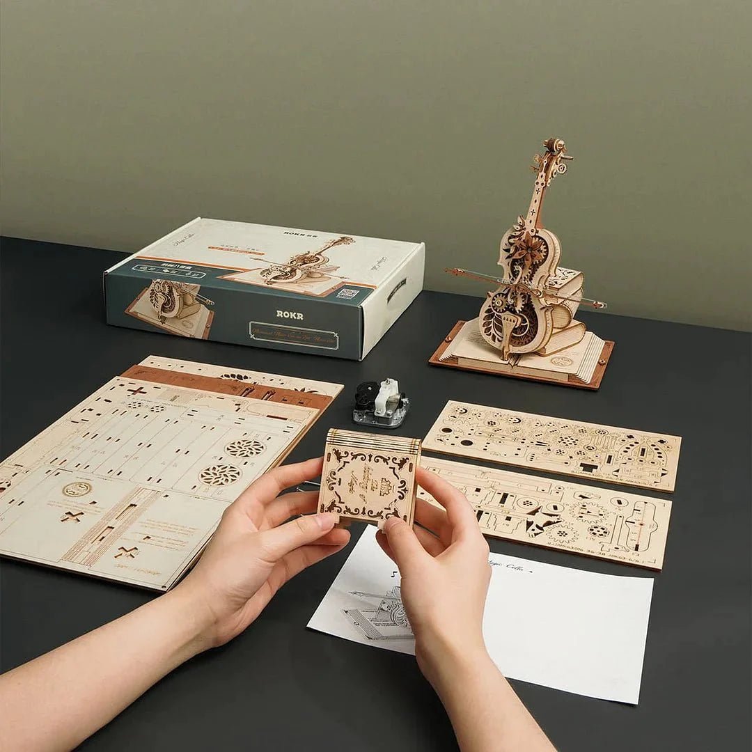 Magic Piano Mechanical Music Box 3D Wooden Puzzle - DIYative™