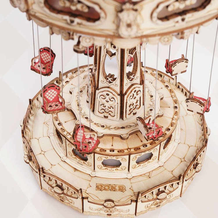 Magic Swing Ride DIY Music Box 3D Wooden Puzzle - DIYative™