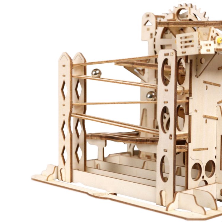 Marble Explorer Swingback Wall Marble Run MR-3 3D Wooden Puzzle - DIYative™