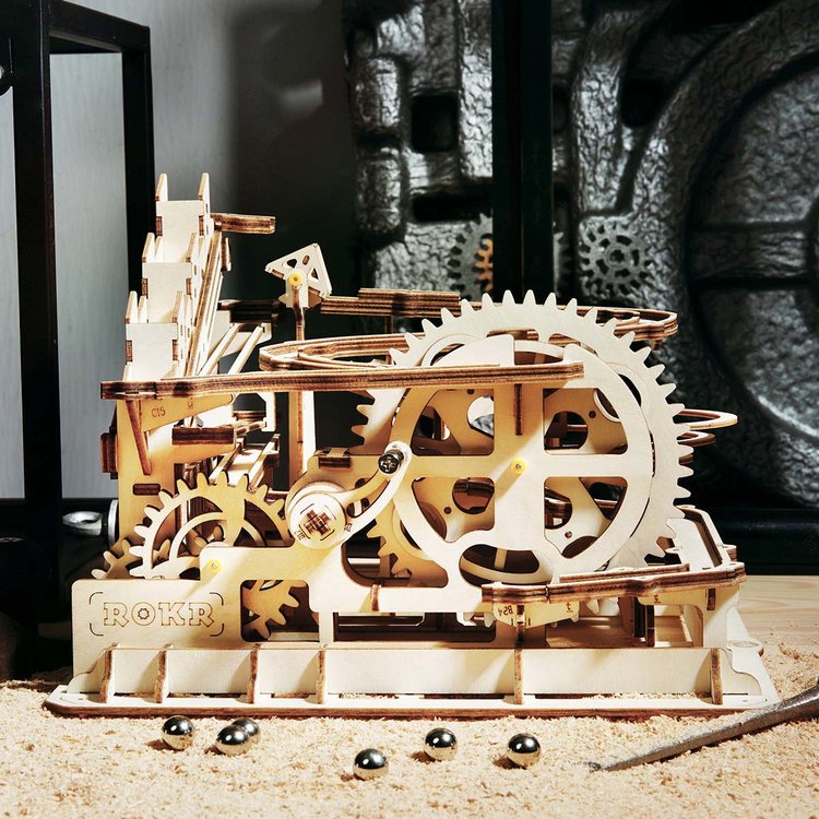 Marble Parkour Big Funnel Run MR-1 3D Wooden Puzzle - DIYative™