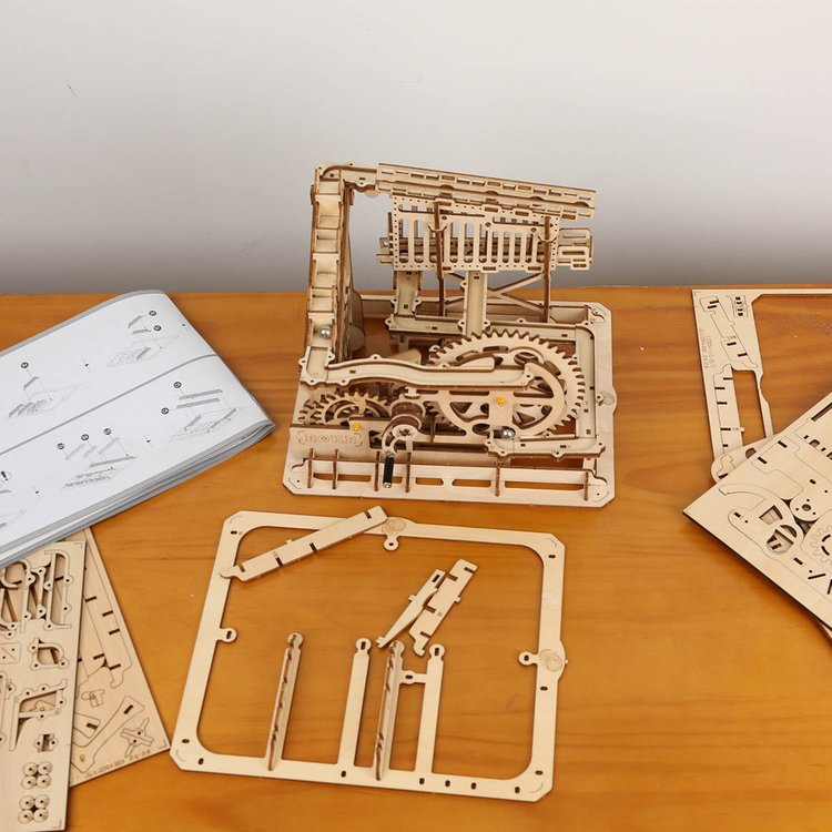 Marble Spaceport Marble Run DIY Wooden Puzzle - DIYative™