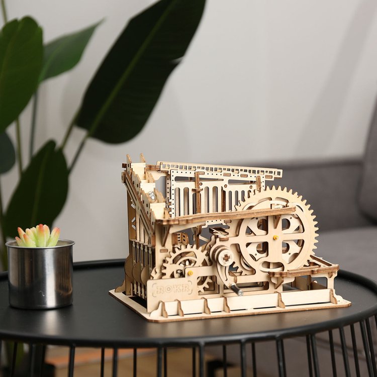 Marble Spaceport Marble Run DIY Wooden Puzzle - DIYative™