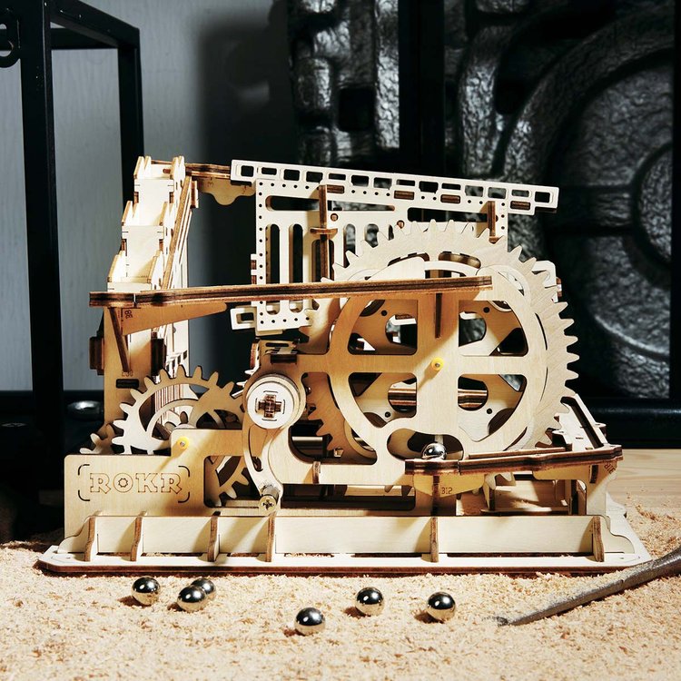 Marble Squad Trapdoors Marble Run MR-4 3D Wooden Puzzle - DIYative™