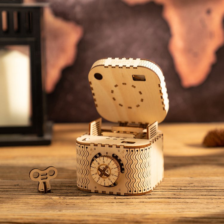 Mechanical Treasure Box 3D Wooden Puzzle - DIYative™